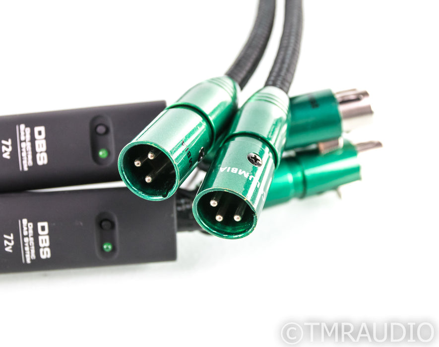 AudioQuest Columbia XLR Cables; 1m Pair Balanced Interconnects; 72v DBS