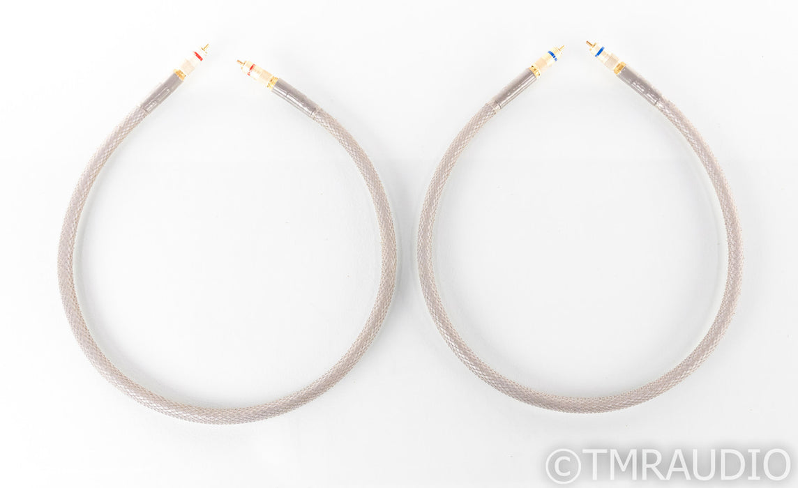 Acoustic Zen Silver Reference II RCA Cables; 1m Pair Interconnects