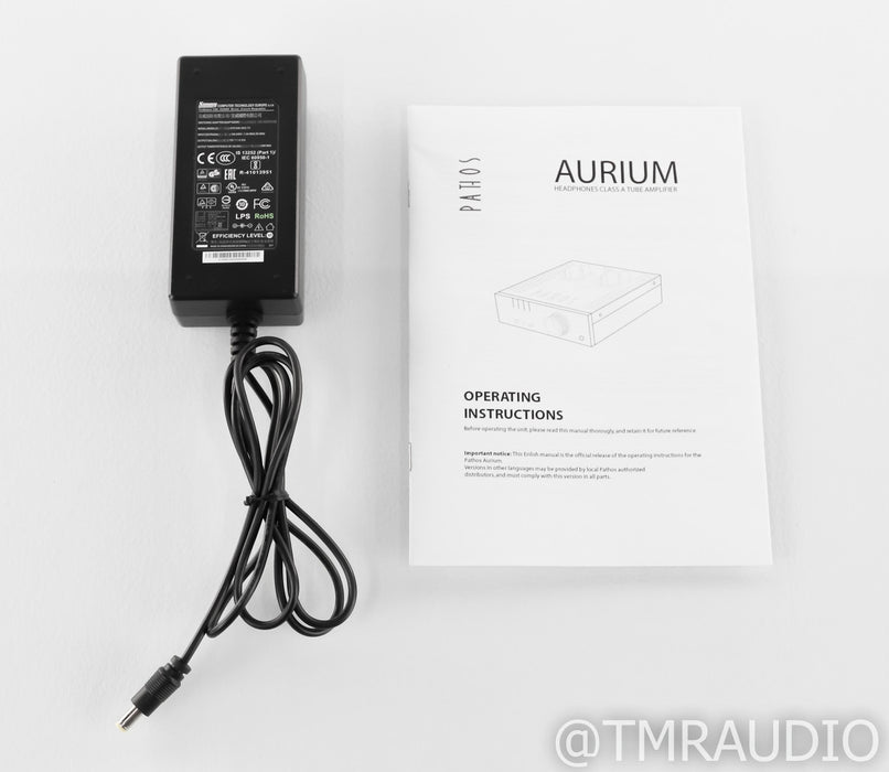 Pathos Aurium Tube Headphone Amplifier; Silver