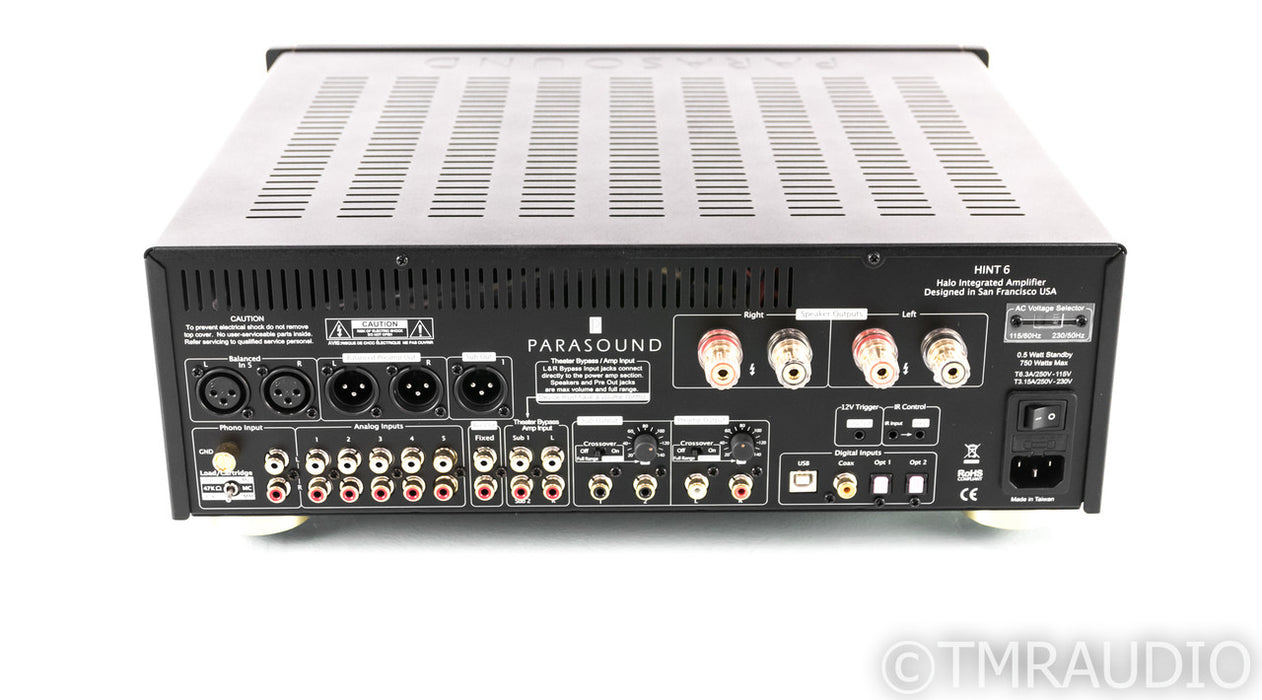 Parasound Halo HINT 6 2.1 Channel Integrated Amplifier; Remote;  MM / MC Phono
