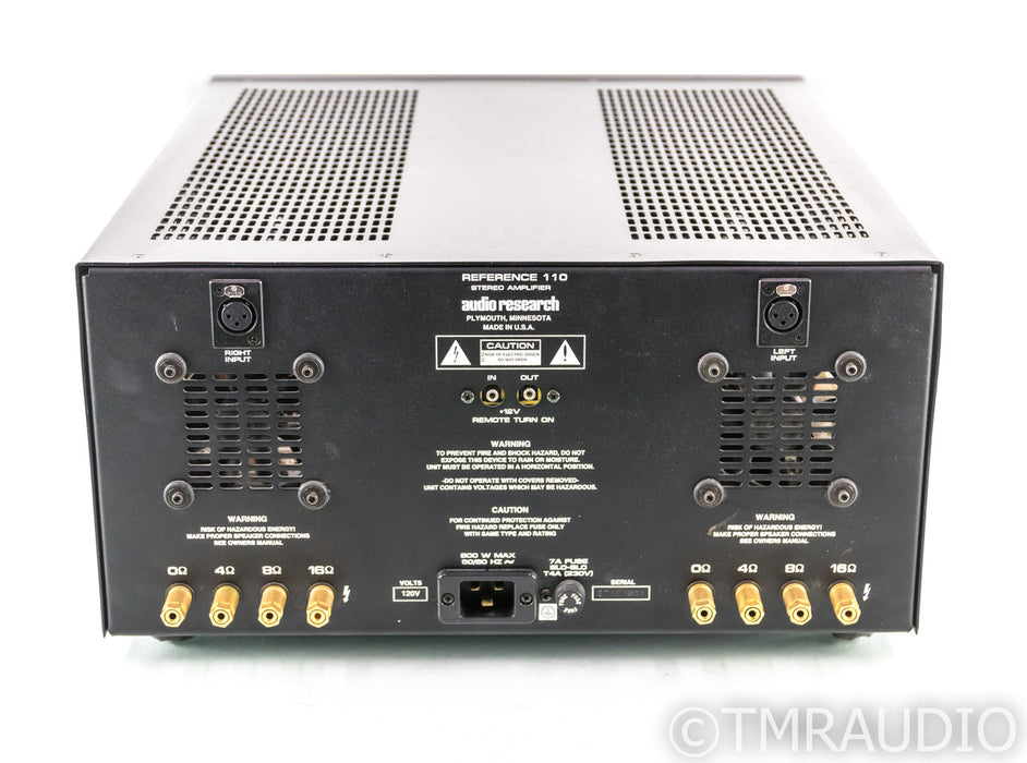 Audio Research Reference 110 Stereo Tube Power Amplifier; REF 110