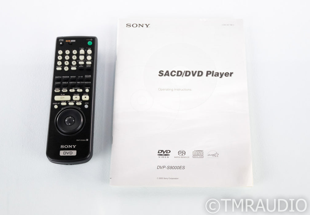 Sony DVP-S9000ES SACD / DVD Player; DVPS9000ES; Remote