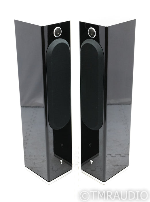Focal Easya Wireless Powered Floorstanding Speakers; Black Pair; Hub Transmitter