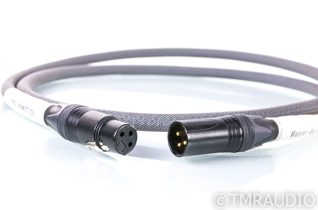 Master Built Audio Standard Series XLR Cables; 1.5m Pair Balanced Interconnects