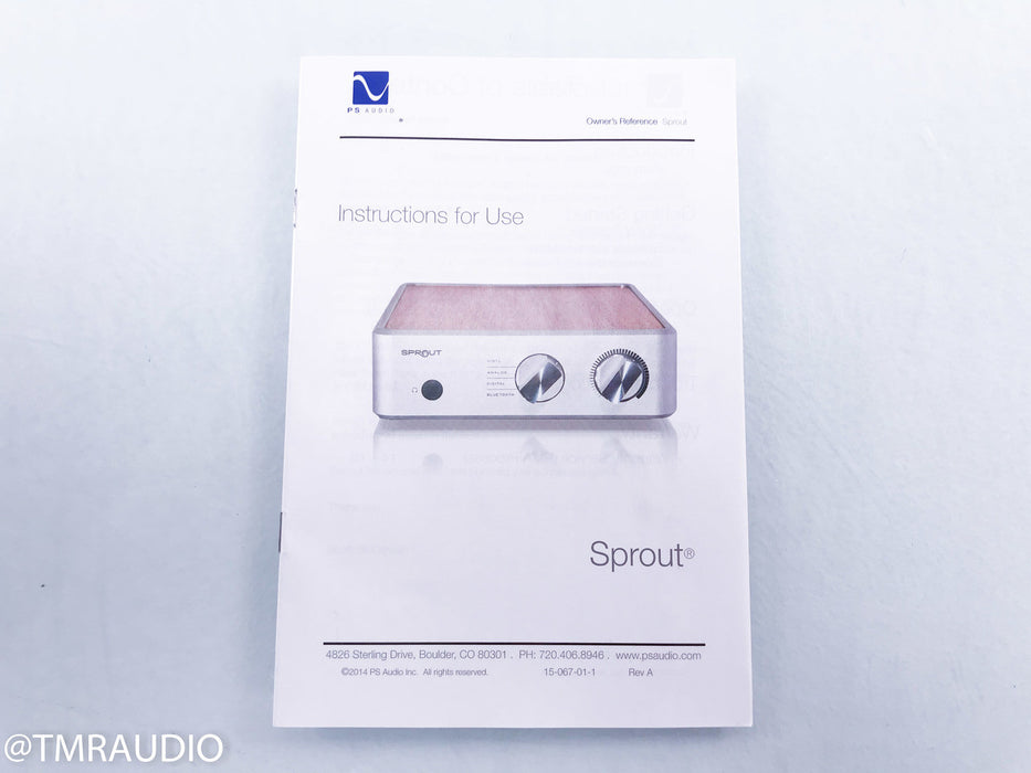 PS Audio Sprout Integrated Amplifier; DAC; Bluetooth; MM Phono