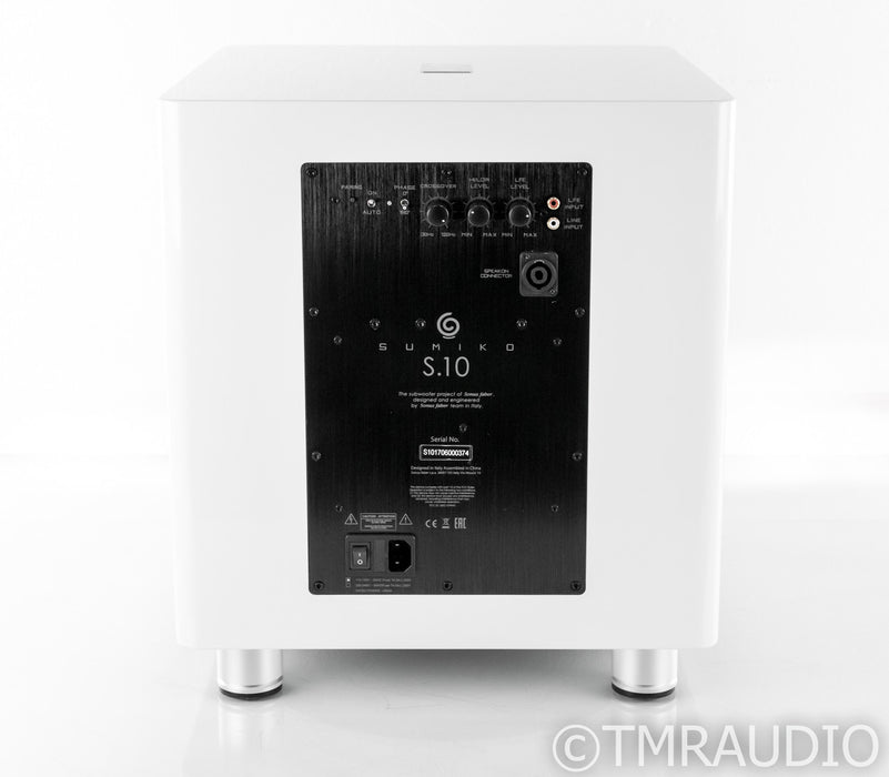 Sumiko S.10 12" Powered Subwoofer; White; S10; Warranty (1/0)
