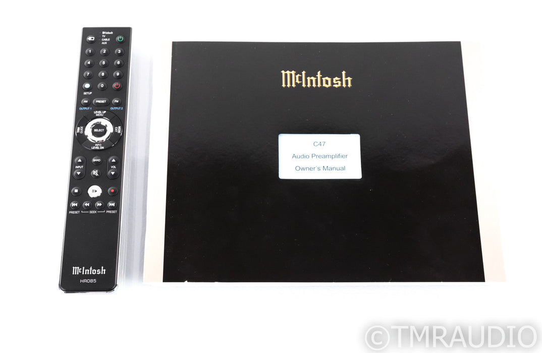 McIntosh C47 Stereo Preamplifier; C-47; Remote; MM / MC Phono