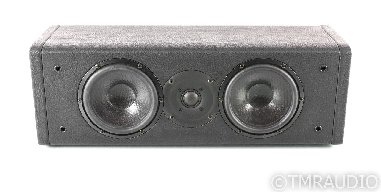 Sonus Faber Smart Center Channel Speaker; Black Leather