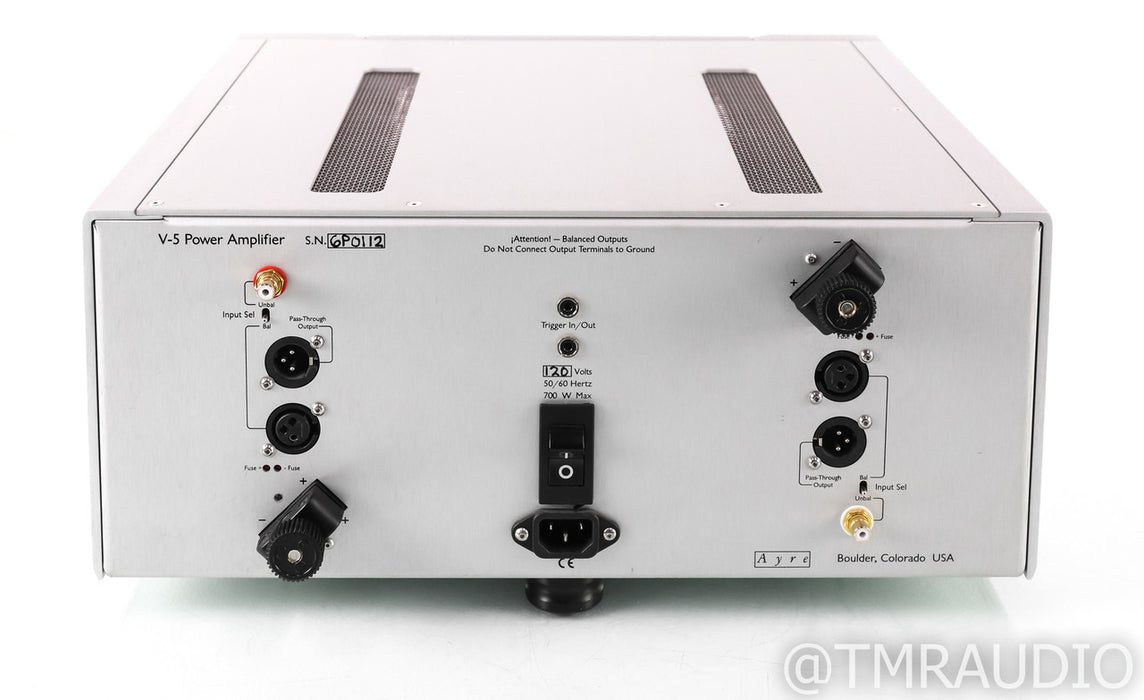 Ayre Acoustics V-5xe Stereo Power Amplifier; V5xe; Silver