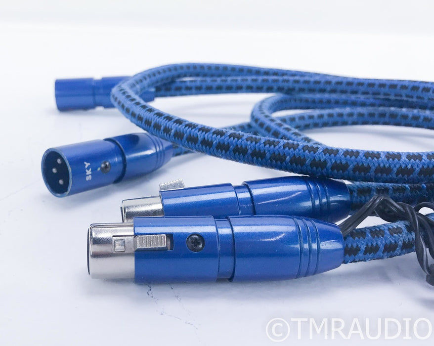AudioQuest Sky XLR Cables; 1m Pair Balanced Interconnects; 36v DBS