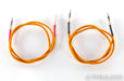 Luna Cables Orange RCA Cables; 1m Pair Interconnects