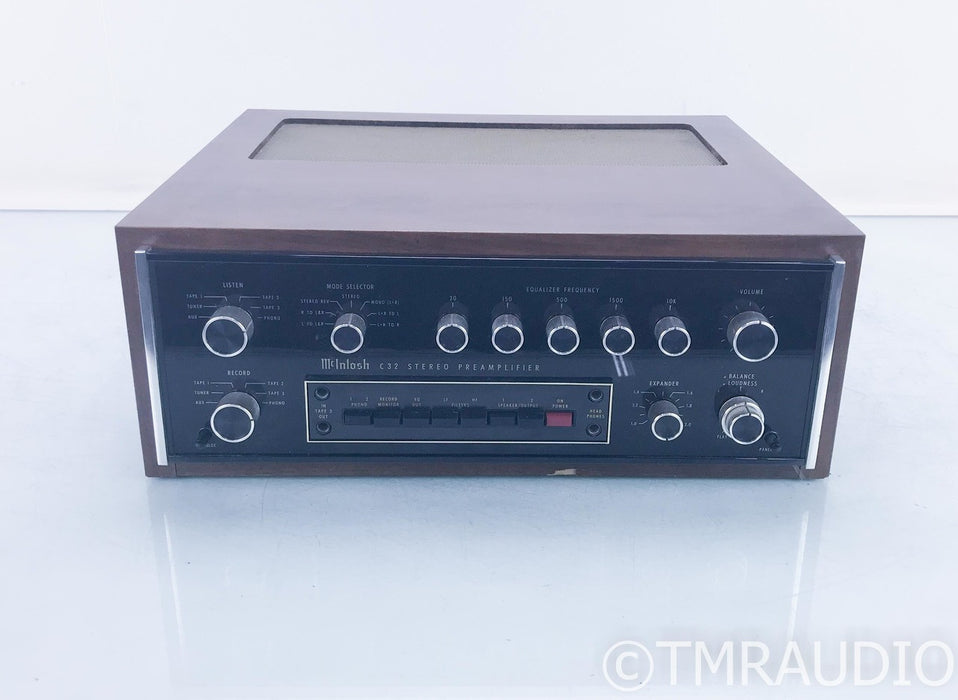 McIntosh C32 Vintage Stereo Preamplifier w/ Walnut Cabinet
