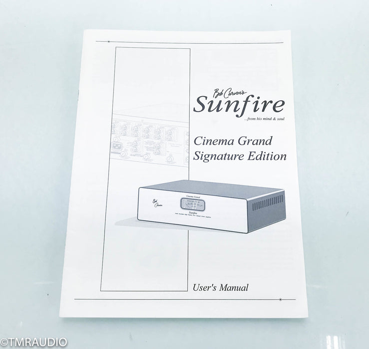 Sunfire Cinema Grand Signature 5 Channel Power Amplifier
