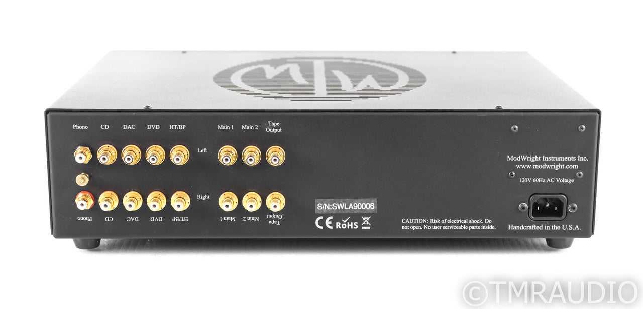 ModWright SWL 9.0 Anniversary Edition Stereo Preamplifier; Remote; MM Phono