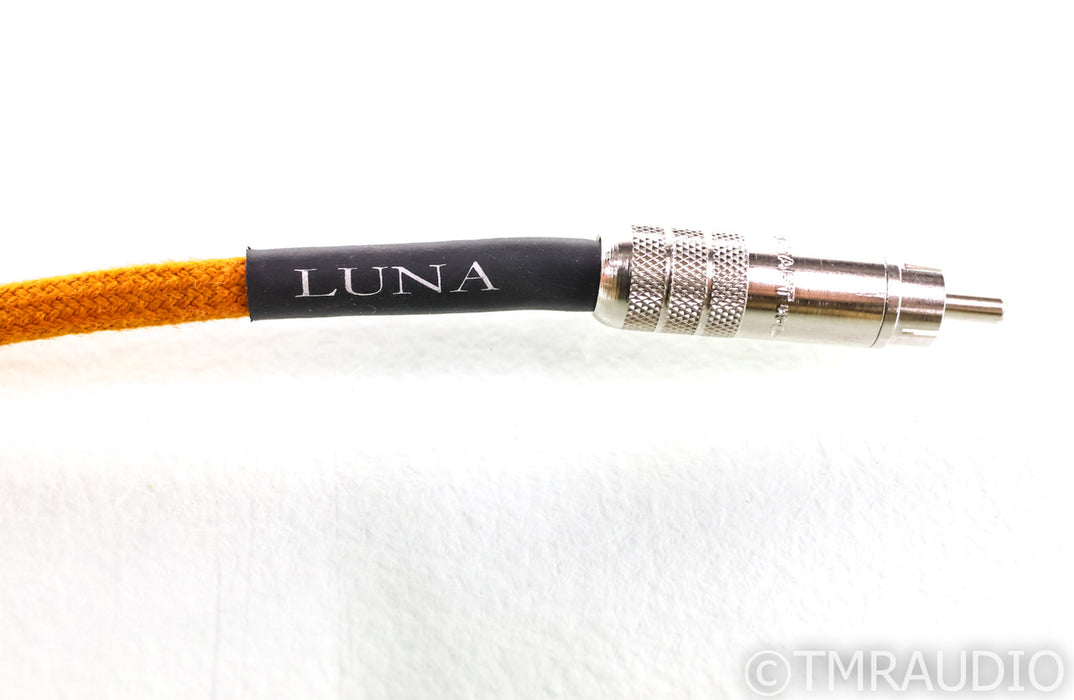 Luna Cables Orange RCA Cables; 1m Pair Interconnects