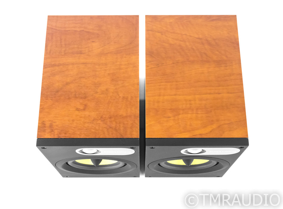 B&W 686 Bookshelf Speakers; Red Cherry Pair