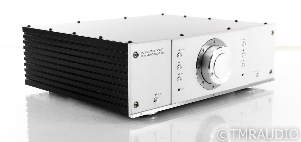 Musical Fidelity A308CR Stereo Preamplifier; A-308 CR; Remote; MM / MC Phono
