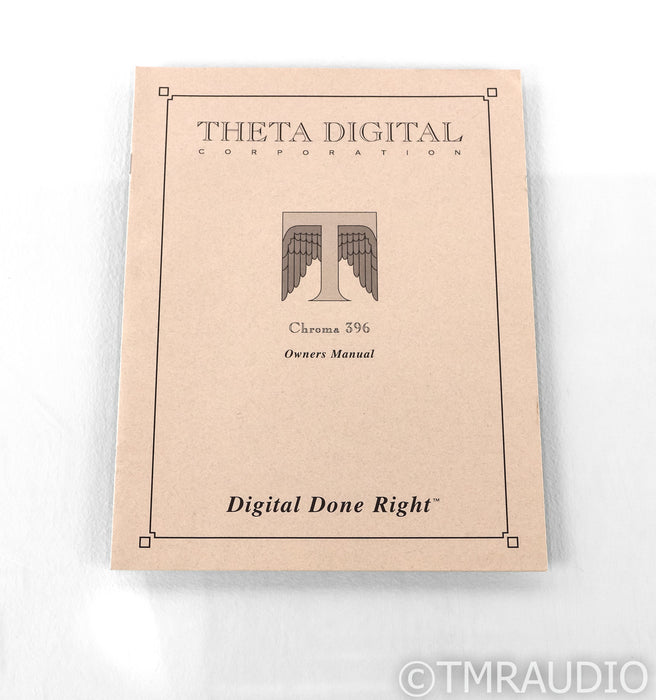 Theta Digital Chroma 396 DAC; D/A Converter; HDCD (No Optical In)