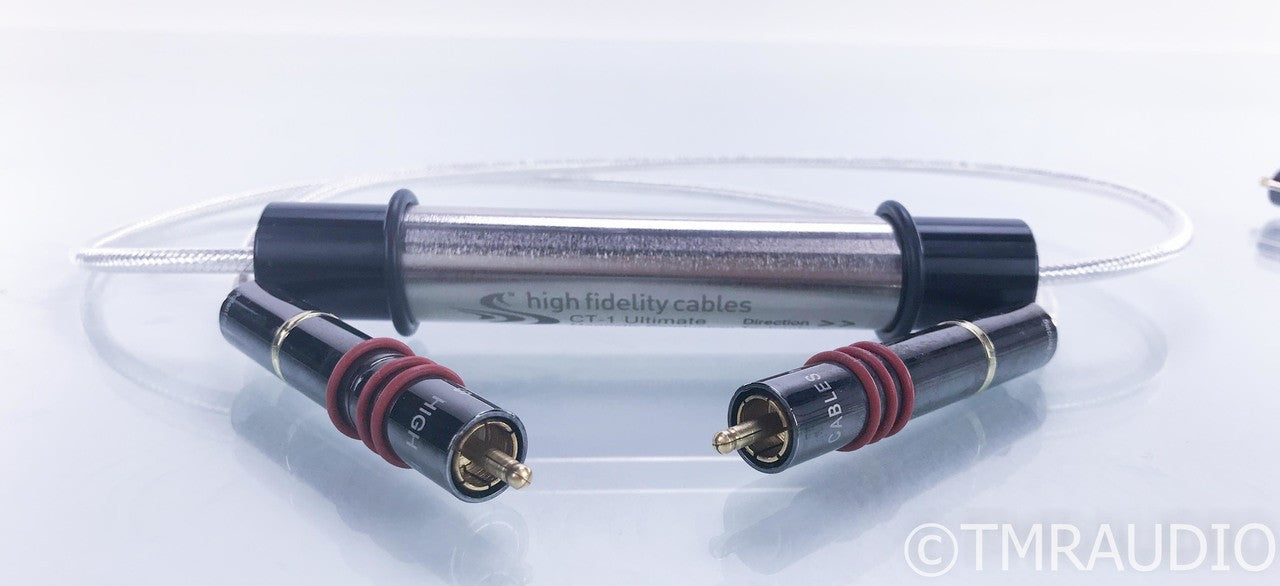 High Fidelity Cables CT-1 Ultimate RCA Cables; 1m Pair Interconnects