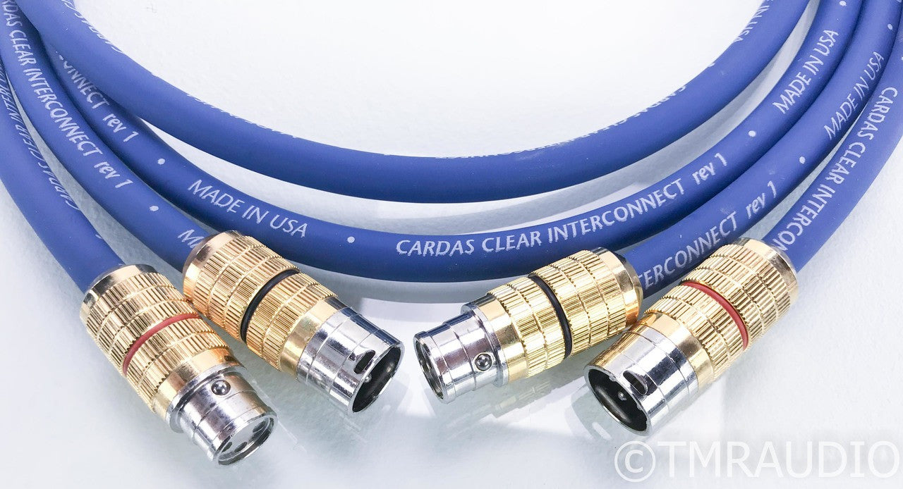 Cardas Clear XLR Cables; 1.5m Pair Balanced Interconnects