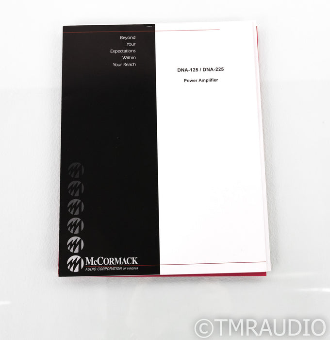 McCormack Audio DNA-225 Platinum Stereo Power Amplifier; SMc Upgraded