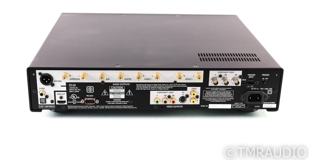 Lexicon RT-20 SACD / DVD Player; RT 20; Remote