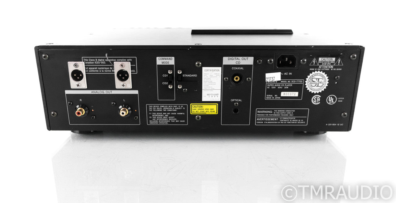 Sony SCD-777ES SACD / CD Player; SCD777ES (No Remote)
