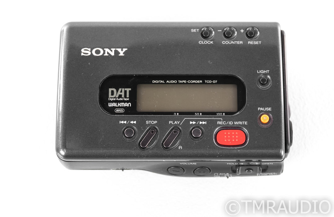 Sony Walkman TCD-D7 Portable DAT Cassette Player; AS-IS (Functional Error)