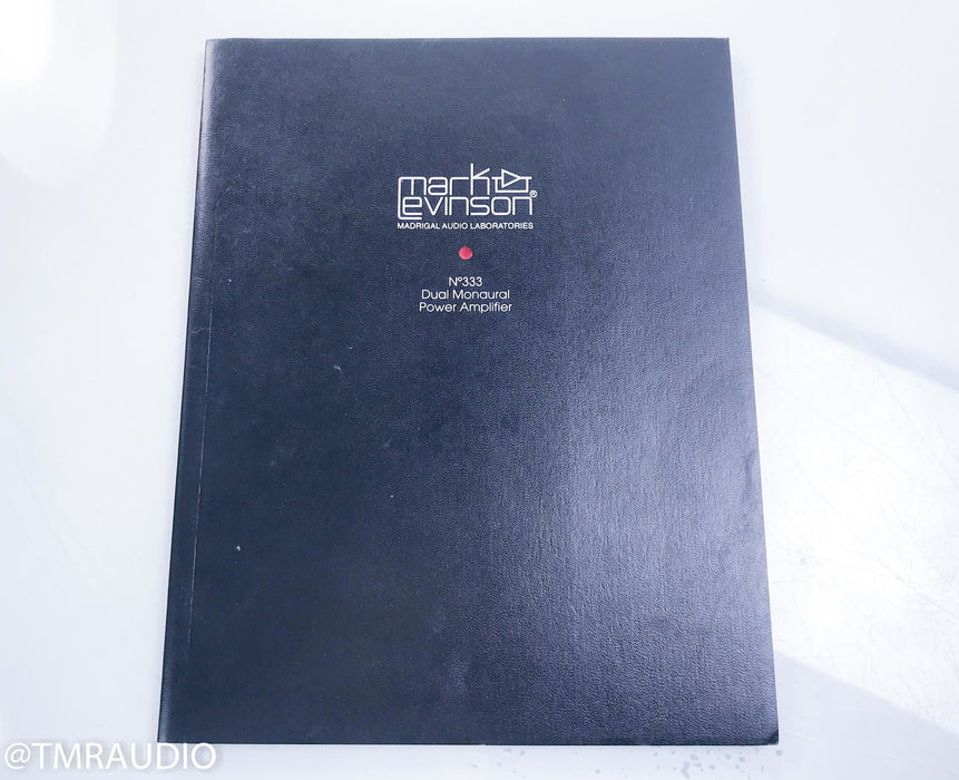 Mark Levinson No333 Dual Mono Power Amplifier