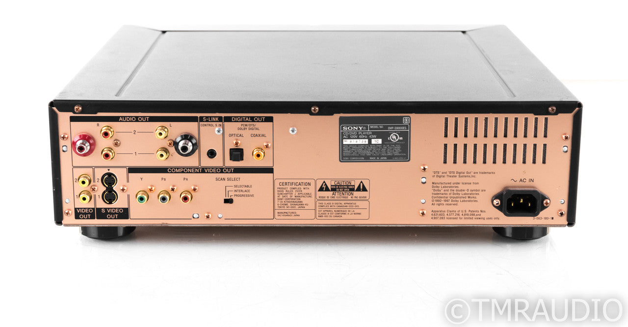 Sony DVP-S9000ES SACD / DVD Player; Vacuum State Electronics Level 6 Mod