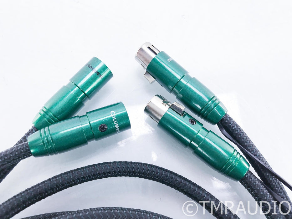 AudioQuest Columbia XLR Cables; 3m Pair Balanced Interconnects; 72V DBS