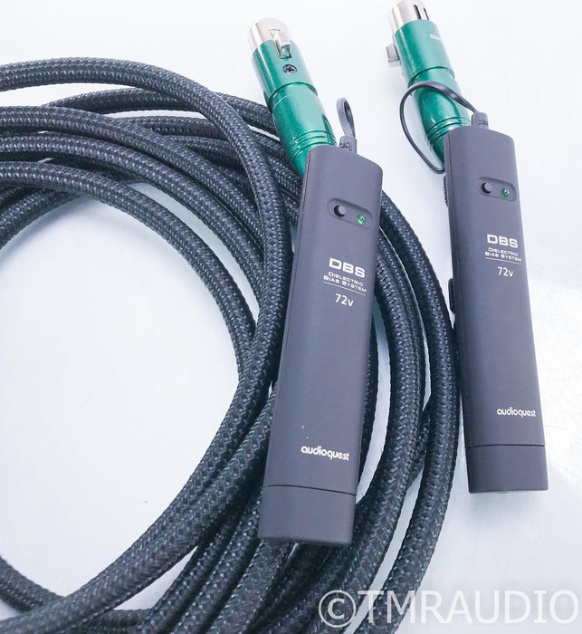 AudioQuest Columbia XLR Cables; 3m Pair Balanced Interconnects; 72V DBS