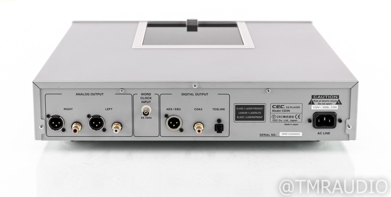 CEC CD3N Dual-Belt CD Player; CD-3N; Remote