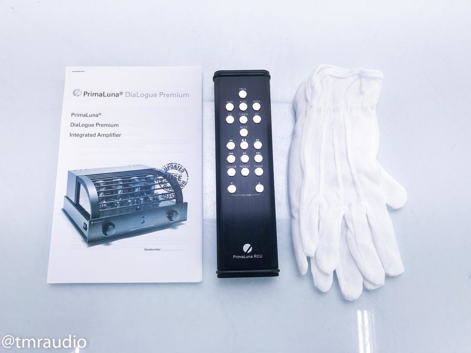 PrimaLuna Dialogue Premium Stereo Tube Integrated Amplifier; Remote