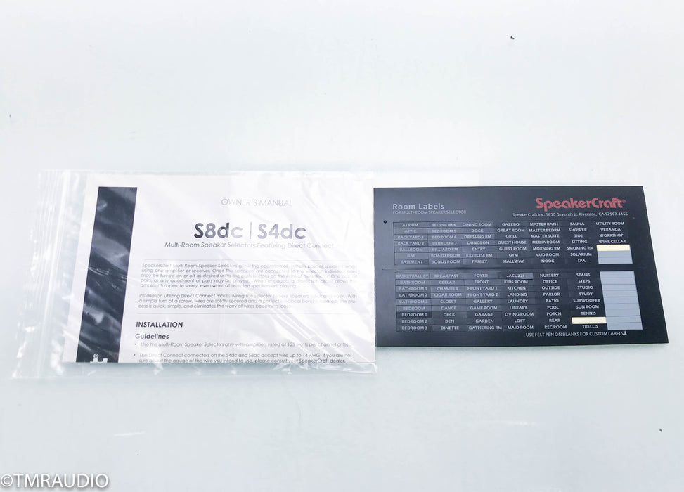 Speakercraft S4dc Four Zone Speaker Selector