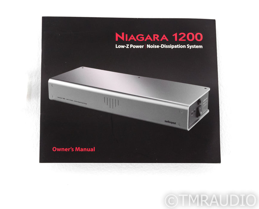 AudioQuest Niagara 1200 AC Power Line Conditioner; New / Open Box w/ Warranty