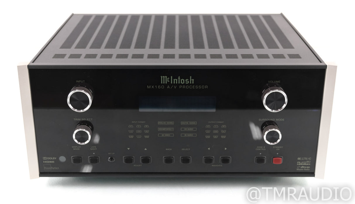 McIntosh MX160 11.1 Channel Home Theater Processor; 4K UHD; Dolby Atmos; Auro 3D