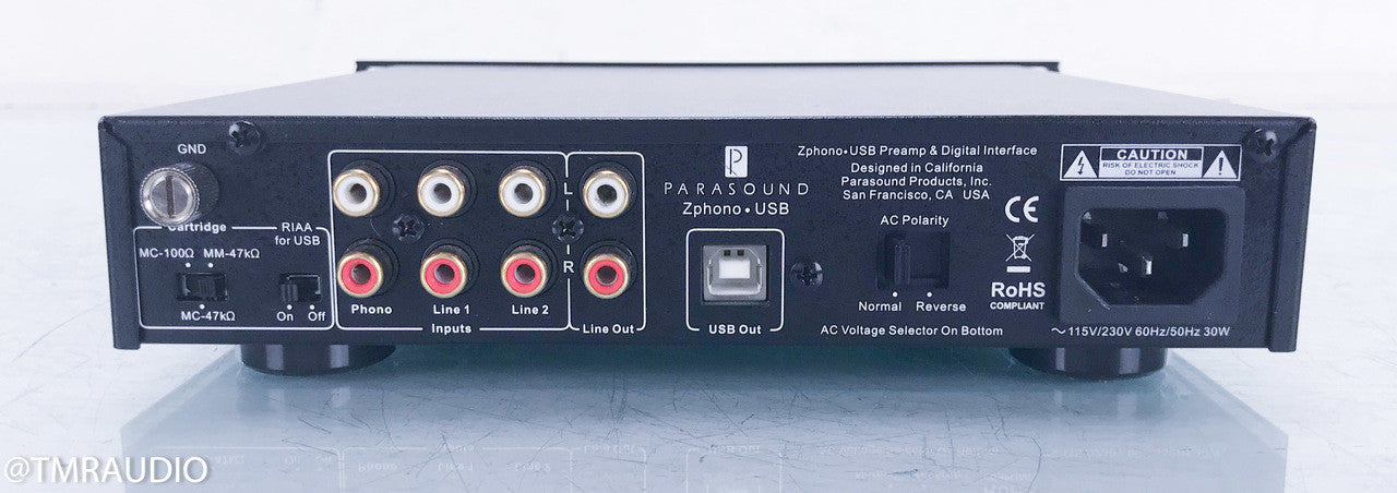 Parasound ZPhono USB Phono Preamplifier / Digital Interface