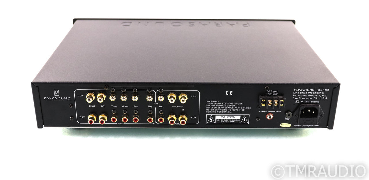 Parasound P/LD-1100 Stereo Preamplifier; PLD1100; Remote