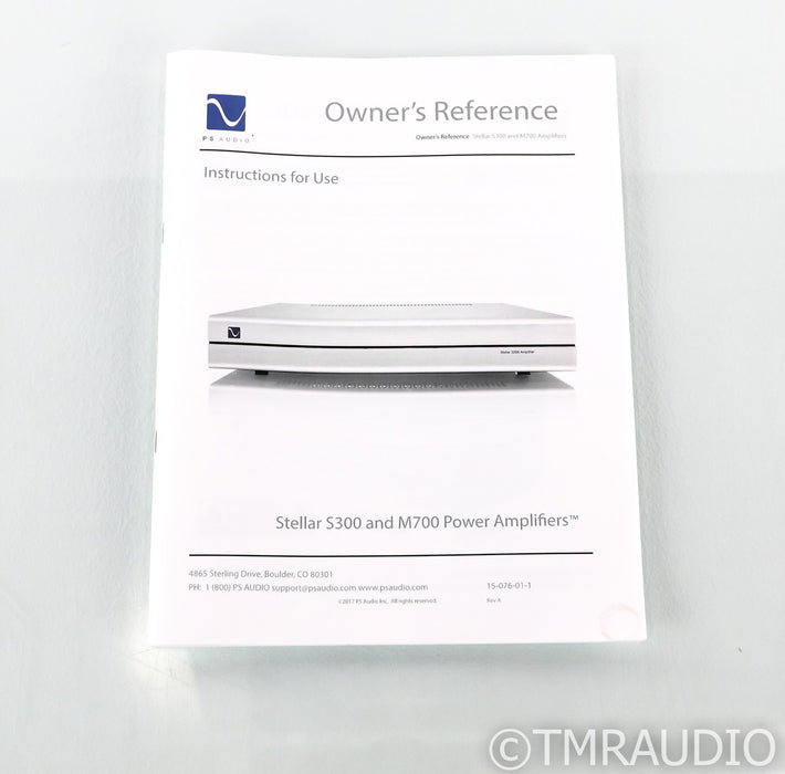 PS Audio Stellar M700 Mono Power Amplifier