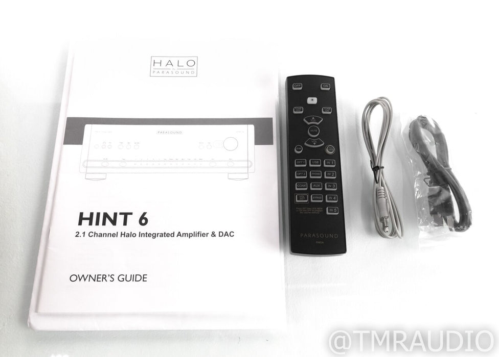Parasound Halo HINT 6 Stereo Integrated Amplifier; Remote; MM / MC Phono