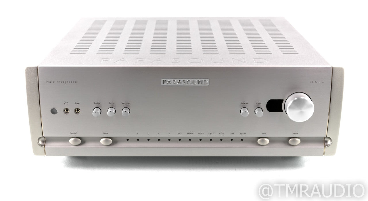 Parasound Halo HINT 6 Stereo Integrated Amplifier; Remote; MM / MC Phono