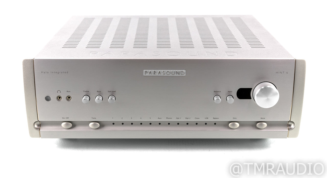 Parasound Halo HINT 6 Stereo Integrated Amplifier; Remote; MM / MC Phono