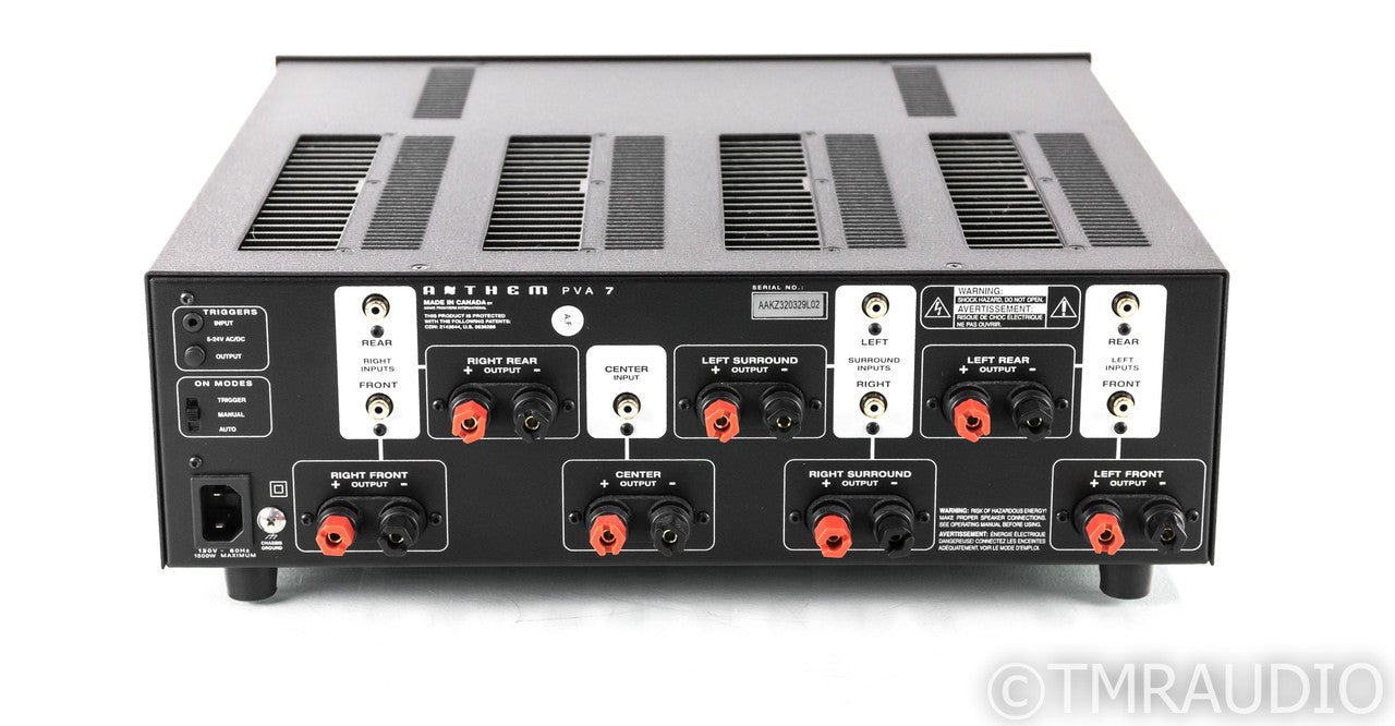 Anthem PVA7 7 Channel Power Amplifier; PVA-7