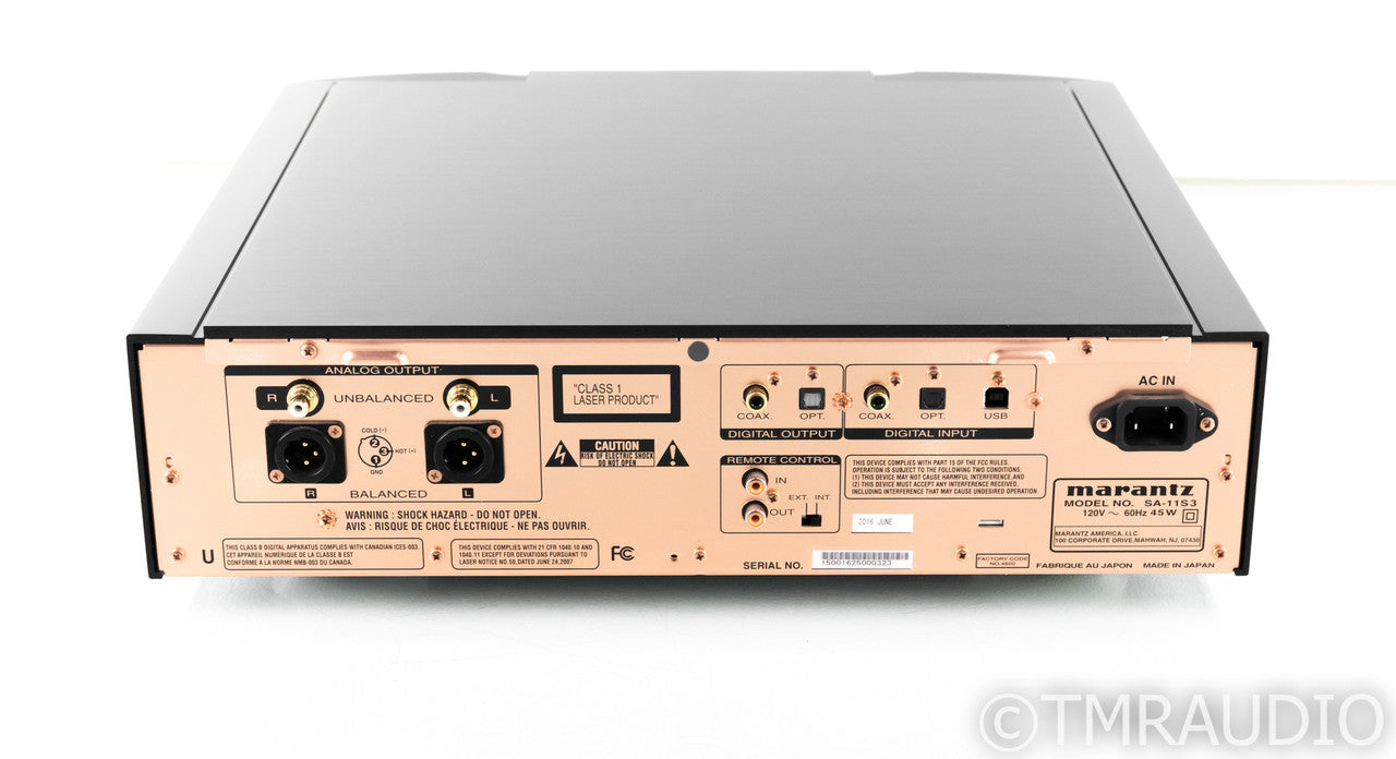 Marantz SA-11S3 SACD / CD Player; SA11S3; Remote