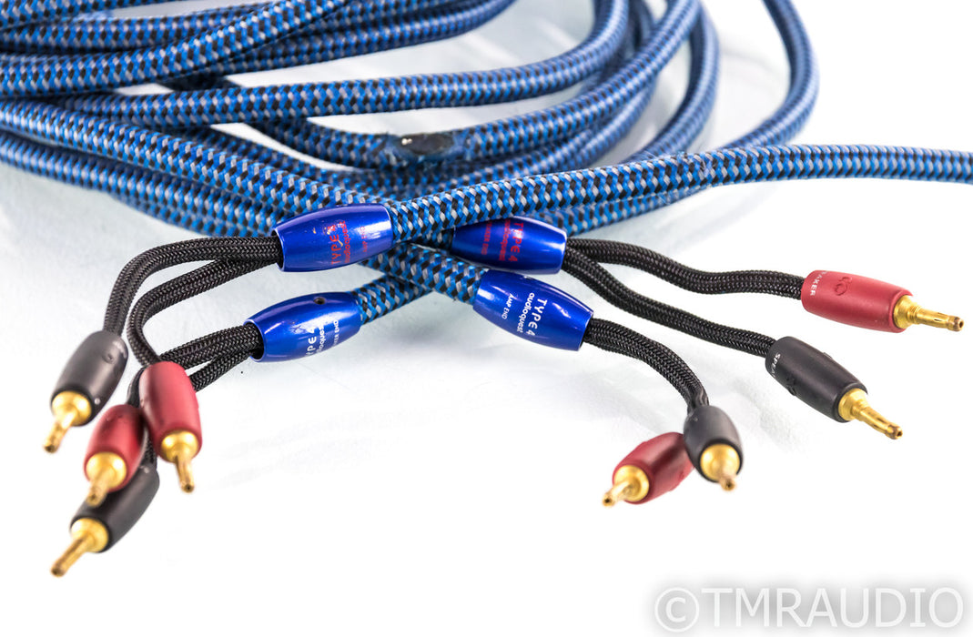 AudioQuest Type 4 Speaker Cables; 4.5m Pair