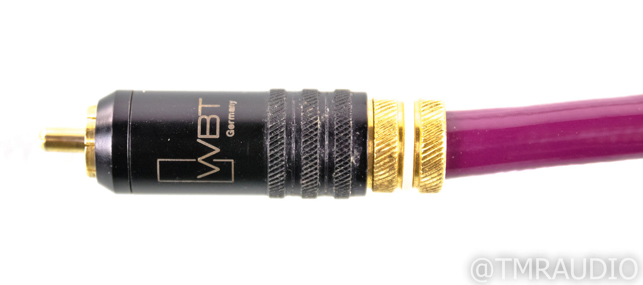 JPS Labs Superconductor 3 RCA Cables; .5m Pair Interconnects; WBT Terminations