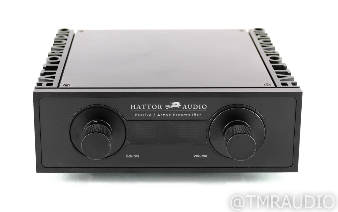 Hattor Audio Passive / Active Stereo Preamplifier; Low Noise PSU; Remote