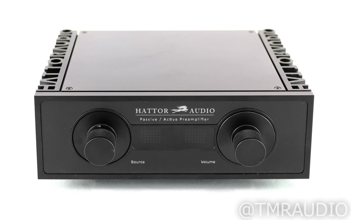 Hattor Audio Passive / Active Stereo Preamplifier; Low Noise PSU; Remote