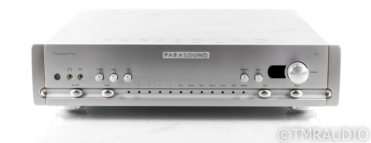 Parasound Halo P6 2.1 Channel Preamplifier / DAC; MM / MC Phono; P-6